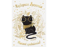 Greeting card Black Cat, 1 pc.